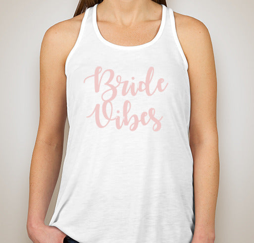 Bride Vibes Sweater Tank Top - White