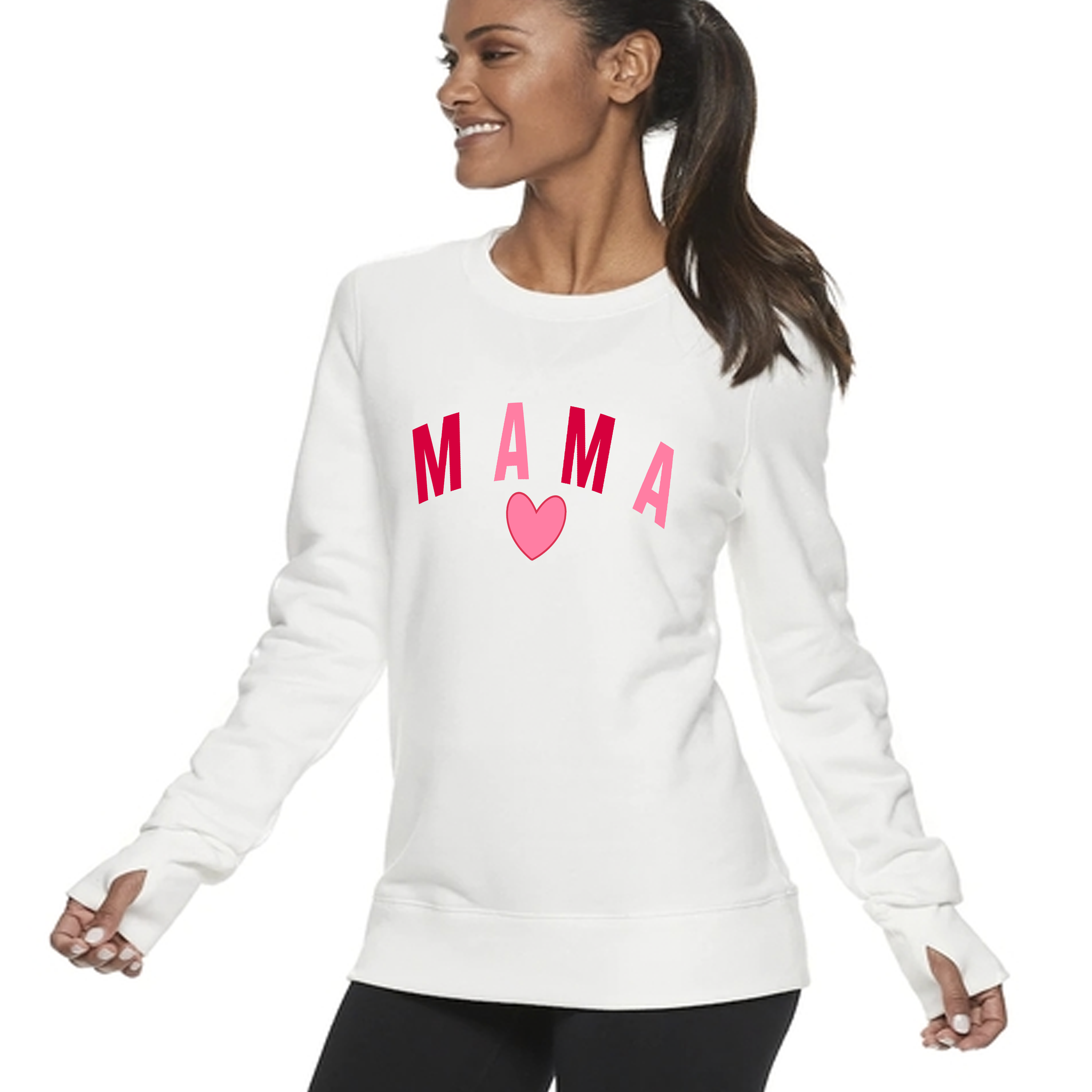 CYMMPU Raglan Long Sleeve Color Block Shirts Valentine's Day